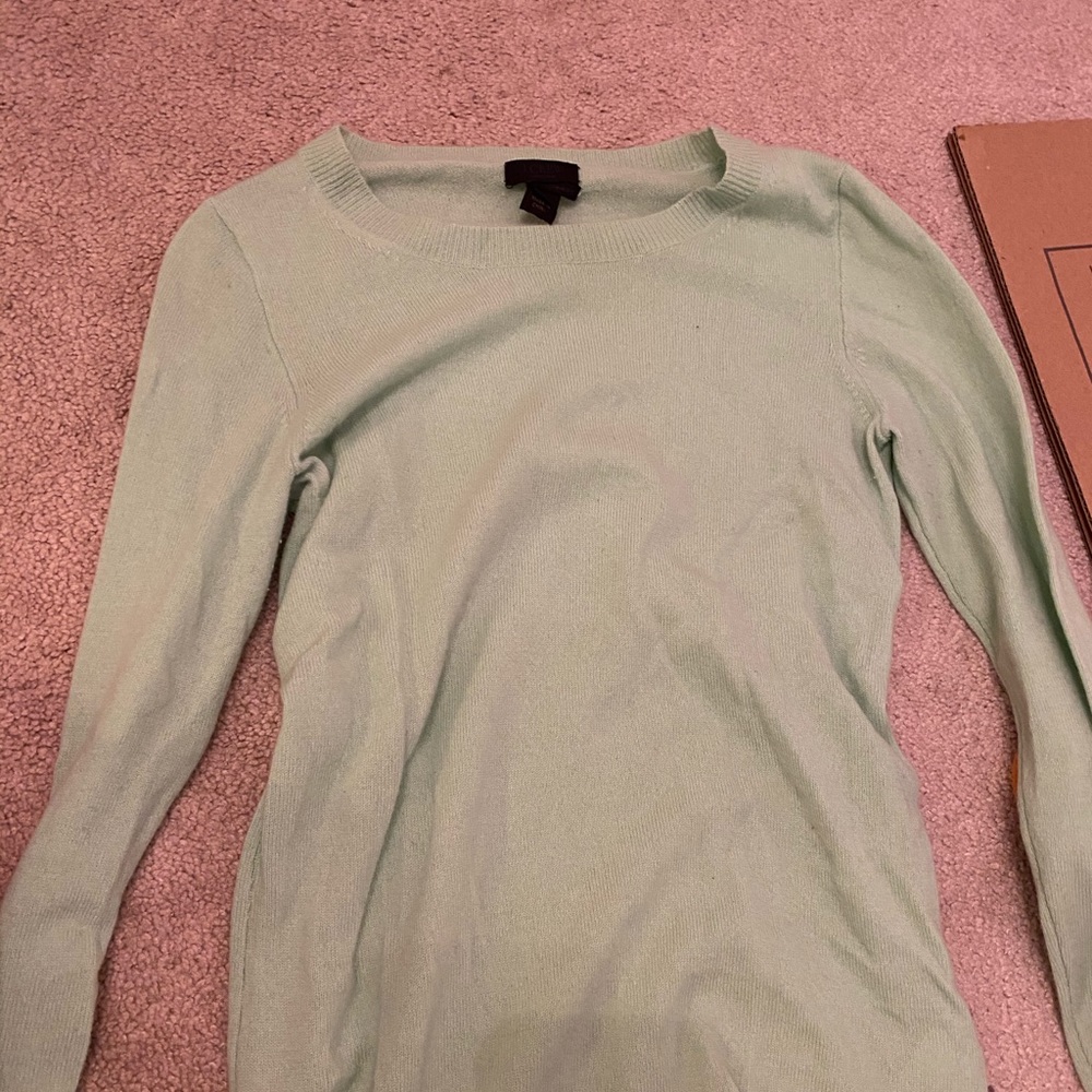 teal CASHMERE sweater